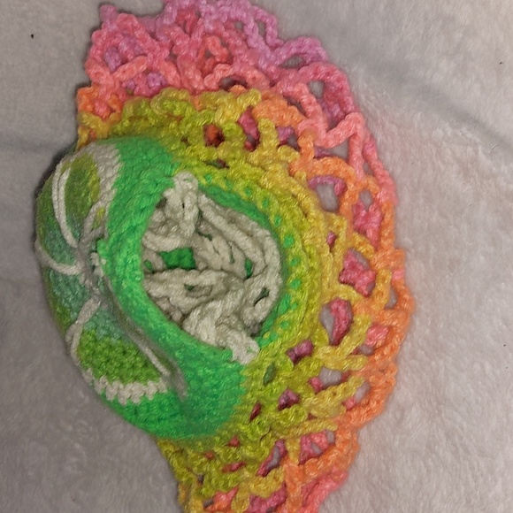 SM Lime Reversable Rainbow Shopping Bag - Picture 4 of 6